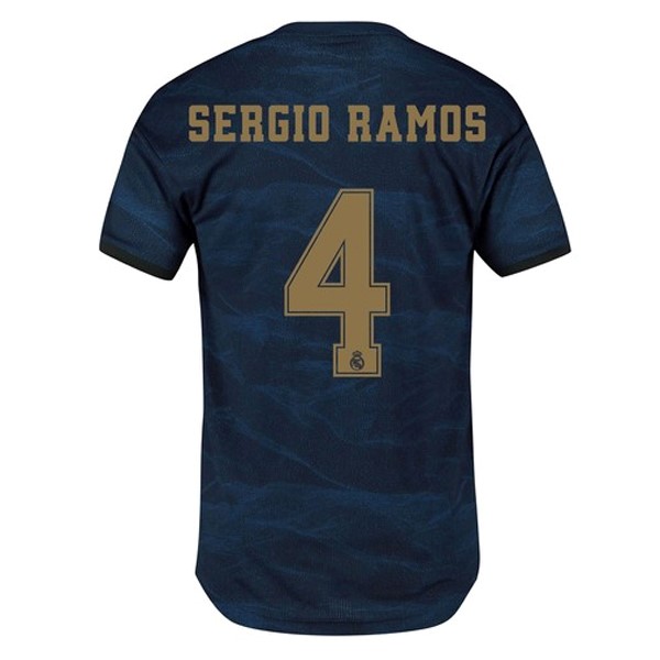 Camiseta Real Madrid NO.4 Sergio Ramos Replica Segunda Ropa 2019/20 Azul